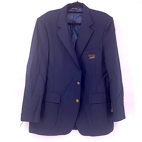 Vintage Other - Vintage Coors light navy blazer size 46 L